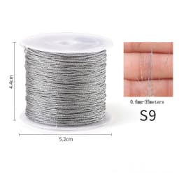 0.2-1MM Metallic Ornament String Silver Gold Color Cord Jewelry Thread for Christmas Tree Hanging Crafts Making Gift Decoratiion