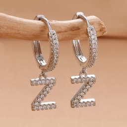 Nidin Hot Sale Initial A-Z Letters Mini Small Hoop Earrings Gold Color Zircon Jewelry Alphabet Fashion Christmas New Year Gift