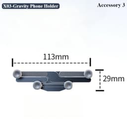 Hipacool Dual-position Car Screen Phone Holder Bracket Metal 360° Adjustable Stand for Tesla Model 3 Highland Y Car Accessories