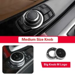 Original Car Multimedia Buttons Cover IDrive Stickers For BMW 1 2 3 5 7 Series X1 X3 F25 X5 F15 X6 16 F30 F10 F07 E90 F11