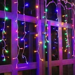 2025 Christmas Decorative Lighting 3M Curtain LED Icicle String Lights with EU/US Plug for Outdoor Garden Wedding Street