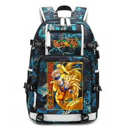 Dragon Ball Z Printed Student Backpack Large Capacity Casual Daypack for Kids Teenagers School Travel