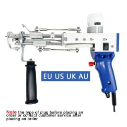 Electric Carpet Rug Guns, Carpet Weaving Knitting Machine 2 In 1 Tufting Gun Can Do Cut Pile And Loop Pile With 5-40 Stitches