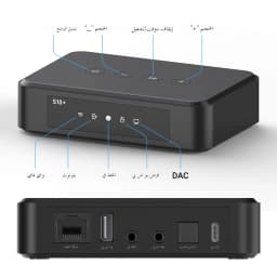 Arylic S10+ Wireless Music Streamer 3.5mm Jack Aux Bluetooth Audio Receiver for PC Audio Jack Adapter AUX Wireless for Multiroom