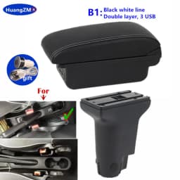 For Fiat 500 Armrest Box For Fiat CRONOS Car Armrest Box Dedicated Retrofit Heighten Interior Center Storage Box Car Accessories
