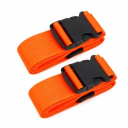 2Pcs Straight Shaped Luggage Straps for Suitcase Polyester Luggage Belt with Adjustable Release Buckle Unisex Travel Accessory