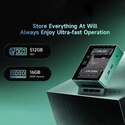 2026 New Model BMAX B6 Turbo MIni PC 16GB DDR4 (Up to 32GB) 512GB SSD (M.2 SSD Slots*2) Intel Core I5 8257U Processor Win11 Pro Dual SSD 4K Mini Desktop Computer