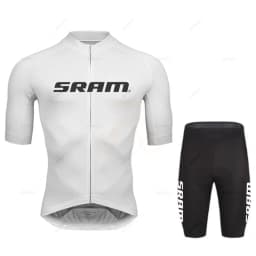 2027 Sram Pro Cycling Jersey Sets Men Bib Shorts Bicycle Short Sleeve Bicicleta Clothing Bike Maillot Ciclismo Hombre Black Sets