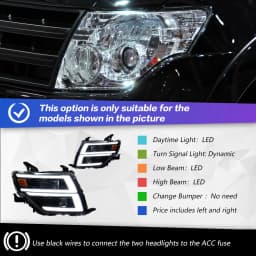 AKD Head Lamp for pajero V97 V93 LED Headlight 2006-2021 Headlights V95 B87 DRL Turn Signal High Beam Angel Eye Projector Lens