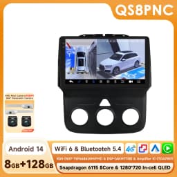 Hizpo 2din Android Car Radio For Dodge Ram 1500 2500 3500 2013-2018 Manual AC Autoradio Head Unit Navigation Carplay QLED Screen