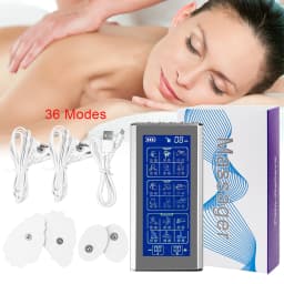 36 Modes Electrical Nerve Muscle Massager Rechargeable Physical Massage Device Dual Channel 20 Intensity Tens Electrostimulator