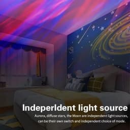LED Aurora Projector Light Northern Lights Effect 16Color-Changing Light Show Suitable for Bedroom Living Room Party Decorations