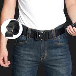Men's Belt Army Outdoor Hunting Tactical Multi Function Combat Survival Quick Release Magnetic Buckle Waist Belts Straps Jeans