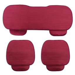 Warm Car Seat Cover for Front Rear or Full Set Flocking Chair Protector Seat Cushion Pad Mat Non Slide Auto Universal