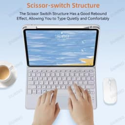 Magnetic Keyboard Case For iPad Pro 11 Air 4/5 10.9 10th 10.5 10.2 9/8/7th Generation Transparent Cover With Keyboard Mouse