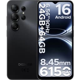 DOOGEE Note56 X Android 16 Smartphone 6150mAh Large Battery 24GB 64GB 6.56" HD+ Screen 8MP+5MP Camera Face Unlock Cell Phone