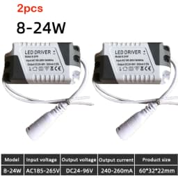 LED Driver AC 110V 220V to DC 12V DC 24V 8-18W 8-24W Lighting Transformer Ceilling Lamp LED Strip Power Supply Adapter 280mA