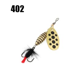 W.P.E Fishing Lure Rotating Sequins Spoon Spinner Bait Brass High Carbon Steel Hook 3.7g 5.3g 8.2g 10.5g Wobblers Bass Pesca