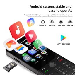 UNIWA F26 PRO 4G Touch Screen Keypad Phone Android 11 Dual SIM Card 3.5Inch 2GB+16GB 2850mAh Cellphone Whatsapp Russian keyboard