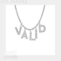 EMANCO Customized Name Necklace Personalized Zircon Letter Stainless Steel Choker Necklace Pendant Nameplate Gift Dropshipping