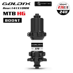 GOLDIX M370 MTB Bike Hub 24H Straight Pull 6-Bolt Disc Brake 36T Ratchet Sealed Bearing Boost HG XD MS Freehub Thru Axle Hubset