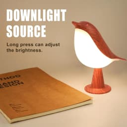 Touch small table lamp bird lamp 3-color dimming USB rechargeable cordless bedside night light children's bedroom living room