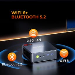 GMKtec M6 Ultra Mini PC AMD Ryzen 5 7640HS Windows 11 Pro 2.5G Dual LAN WiFi 6E BT 5.2 Desktop Computer USB 4.0 Mini PC