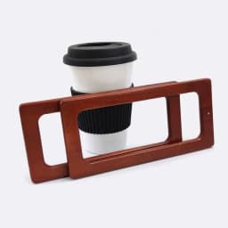 2Pcs Deepeel 14/20cm Square Purse Frame Wooden Bags Handle for Making Handbag Woven Bag DIY Sewing Brackets Handles Accessories