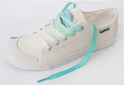 1 Pair Of Colored Canvas Silk Shoelaces Candy Gradient Shoe Lace Solid Color Party Shoe Laces Children's And Adult Shoestrings