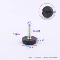 M6 M8 M10 Adjustable Leveling Chair Leg Feet Furniture Mat Screw-in Base Sofa Bed Cabinet Table Floor Protector Anti-slip Pad