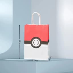 Pokemon Gift Bags Pikachu Hand-held Paper Packing Treat Bag Anime Kraft Paper Bag Gift Packaging Party Festive Party Supplies