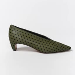 ALIAS MAE 2026 Early Spring New Spotted Horsehair Pointed Low Heel Women's Shallow Mouth Casual Versatile Single Shoes