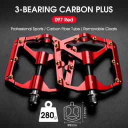 WEST BIKING Bicycle Pedal Three Bearing MTB Road Bicycle Pedal Aluminum Alloy Anti Slip Universal Bicycle Accessories