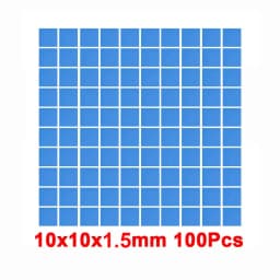100 Pcs Blue Conductive Silicone Gelid Thermal Pad 100*100*0.5mm 100*100*1mm Heatsink Cooling Thermopad Thermal Pads for CPU GPU