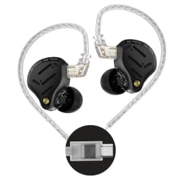 KZ Pisces Dual Dynamic Drive Unit Earphones With Sound Adjustment Switch Two Versions In Ear Earbuds