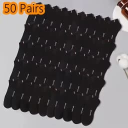 Men's Thin Boat Socks Summer Blending Plain Color Mens Casual Breathable Sweat Absorbing Calibration 1-50 Pairs