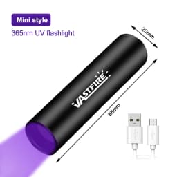120W 6 * 4 core 365nm UV Flashlight Black Mirror 2-Mode Purple Light UV lamp Torch Pet Urine Stains bed bug Scorpions Detector