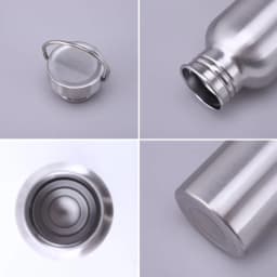 500/750/1000ml Stainless Steel Water Bottle Single Wall Large Capacity Big Mouth Vacuum Flasks with Lid Cycling Drinkware Sports