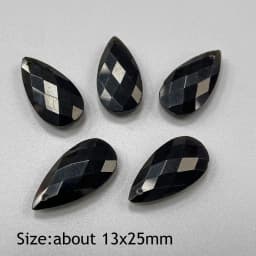 Water Drop Shape Stone Charms Faceted Amazonite Pendant Natural Gems Crystal Charms For Jewelry Making DIY Necklace 13x18mm