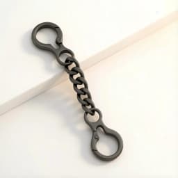 Double Spring Clasp Key Chain Extender, Metal Keychain Extension for Keys Bag Charms Men's Keychain