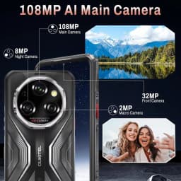 OUKITEL WP55 Android 15 Outdoor Smartphone 5G, 36GB+256GB/2TB Outdoor Cell Phone Without Contract 11000mAh, 6.6" FHD+ Constructi