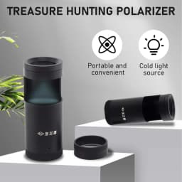 Handheld LED Polariscope for Jewelry Testing | Gemstone Interference Ball Tool for Gemological Analysis and Identifying Gem