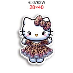 Hello Cat 10pcs/lot San Resin Planar Transparent Glitter Acrylic Flatback for Charms DIY Bow Craft Supplies Phone Case Decor