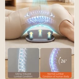 Electric Lumbar Traction Device Wireless Waist Back Massager Back Stretcher with 10 Metal Heads Deep Kneading for Total Relax