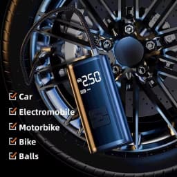 Wireless Car Air Pump Portable Air Compressor Electric Tire Inflator with LCD Digital Display for Car Motorcycles Bicycle Ball