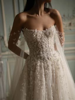 Customized Embroidery Beaded Lace Wedding Dress Charming A-line Tulle Long Bridal Gown New Off Shoulder Dresses Robe De Mariée