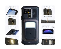 AGM G3 Rugged Phone 5G, Dimensity 7300, 10000mAh, IP68 Waterproof, Wireless Charging, Camping Light, 24(12+12)GB+512GB)