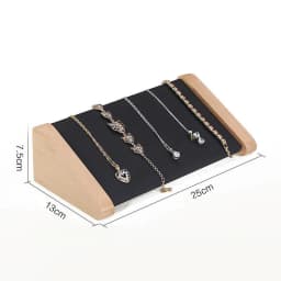 Solid Wood Ring Bracelet Display Rack Jewelry Store Specific Obliquity Display Props Necklace Holder Creative Decorations