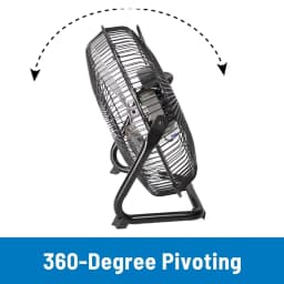 High Velocity Floor Fan Wall Mountable Electric Desktop Fan 3 Speed Settings USB Floor Fan Adjustable Tilt for Home and Office