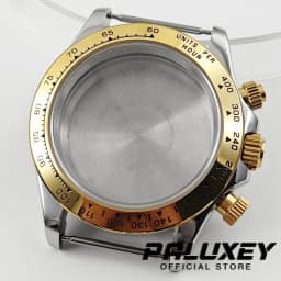 Daytona 40mm VK63 Sapphire Glass Watch Case Ceramic Bezel Men's Watch Accessories Suitable for VK63 VK63A VK64 Quartz Movement